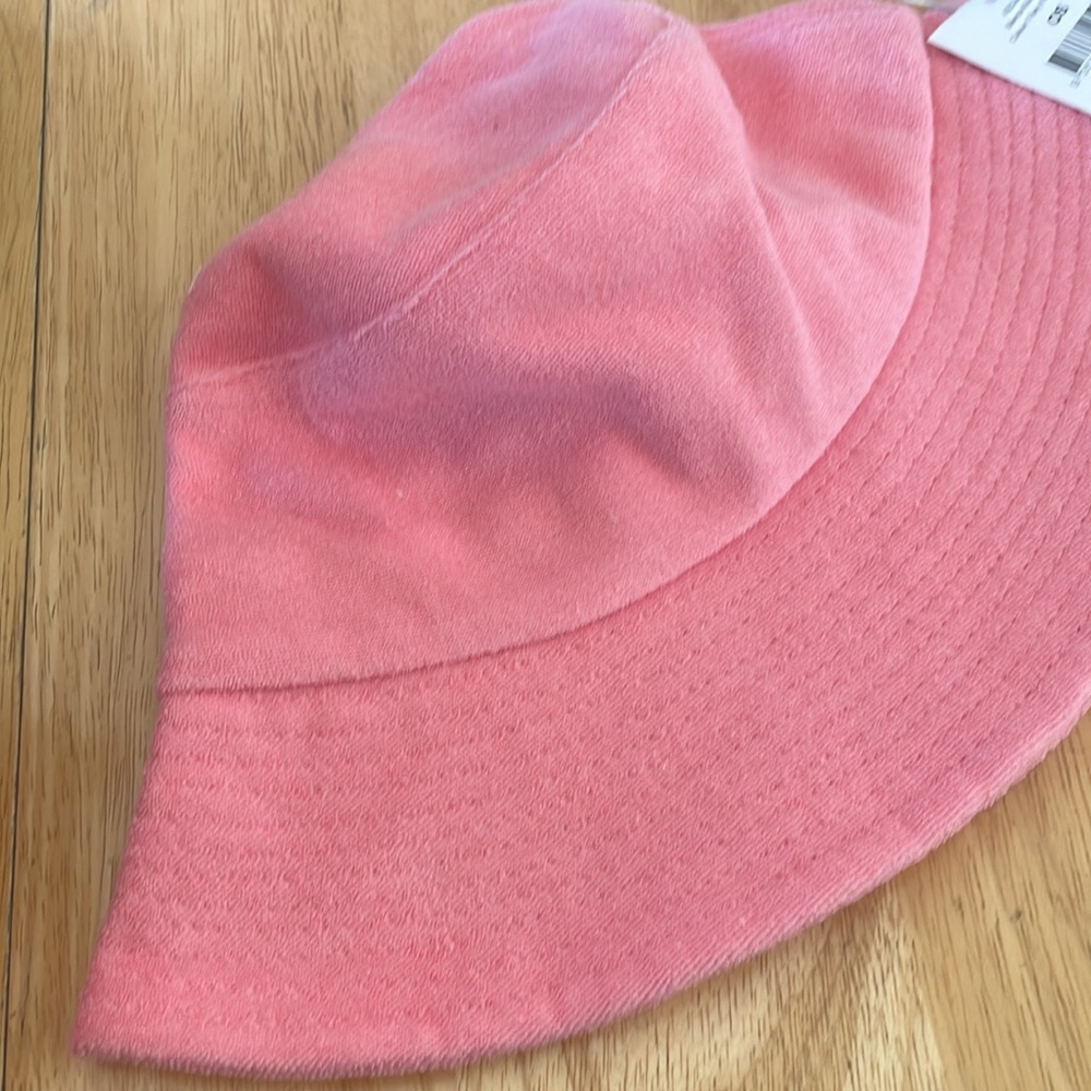 cotton on pink fairy floss terry cloth Bianca bucket hat new